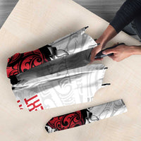 New Zealand Maori Heart Tribal Personalised Umbrella Polynesian Patterns LT9 - Polynesian Pride