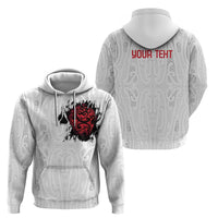 New Zealand Maori Heart Tribal Personalised Zip Hoodie Polynesian Patterns