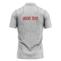 New Zealand Maori Heart Tribal Personalised Zipper Polo Shirt Polynesian Patterns LT9 - Polynesian Pride