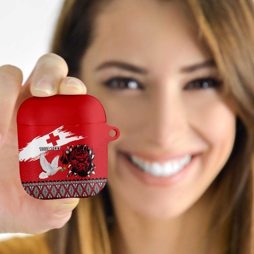 Tonga Heart Tribal Personalised AirPods Case Polynesian Patterns LT9 - Polynesian Pride