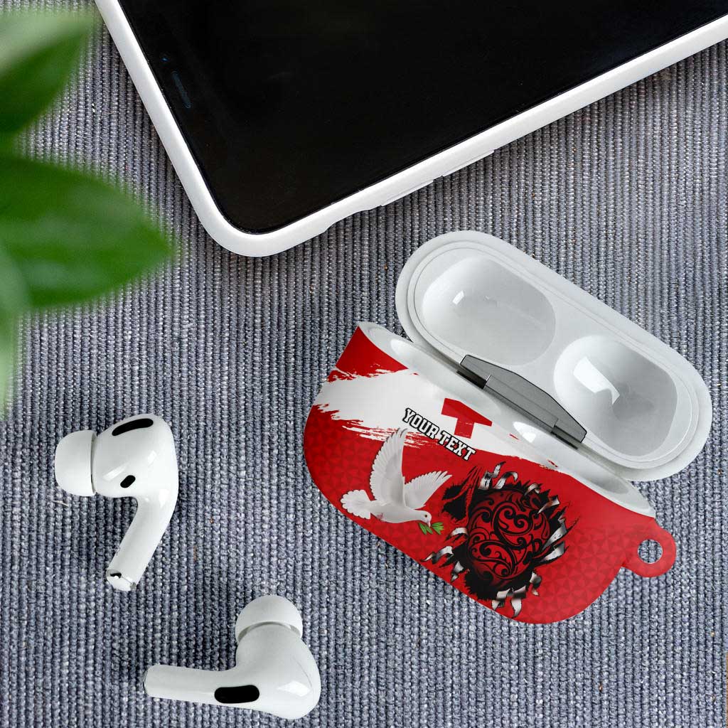 Tonga Heart Tribal Personalised AirPods Case Polynesian Patterns LT9 - Polynesian Pride