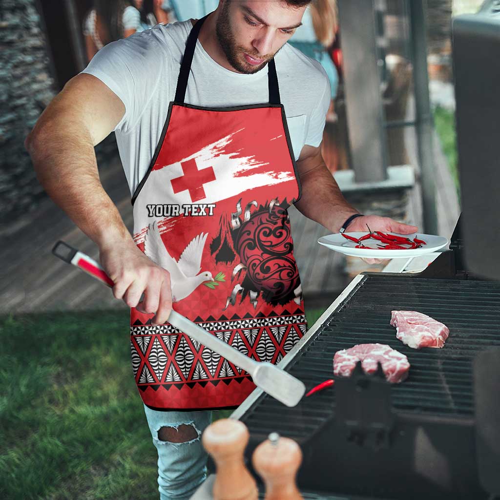 Tonga Heart Tribal Personalised Apron Polynesian Patterns LT9 - Polynesian Pride