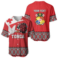 Tonga Heart Tribal Personalised Baseball Jersey Polynesian Patterns LT9 - Polynesian Pride
