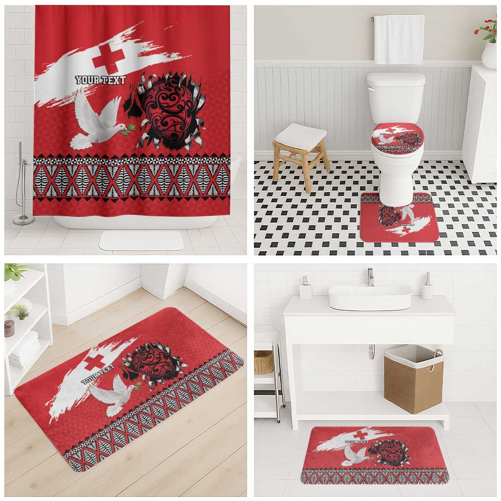 Tonga Heart Tribal Personalised Bathroom Set Polynesian Patterns LT9 - Polynesian Pride