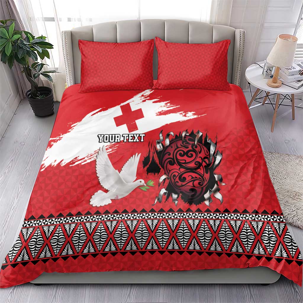 Tonga Heart Tribal Personalised Bedding Set Polynesian Patterns LT9 - Polynesian Pride