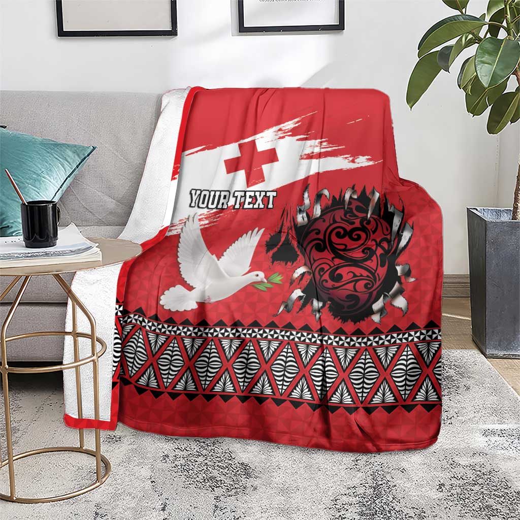 Tonga Heart Tribal Personalised Blanket Polynesian Patterns LT9 - Polynesian Pride