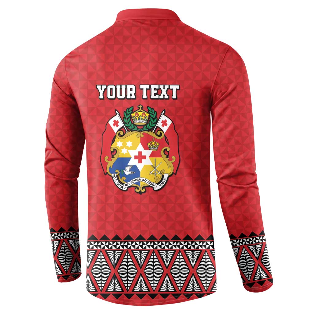 Tonga Heart Tribal Personalised Button Sweatshirt Polynesian Patterns LT9 - Polynesian Pride