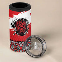 Tonga Heart Tribal Personalised 4 in 1 Can Cooler Tumbler Polynesian Patterns LT9 - Polynesian Pride