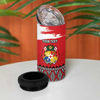 Tonga Heart Tribal Personalised 4 in 1 Can Cooler Tumbler Polynesian Patterns LT9 - Polynesian Pride