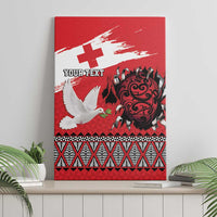 Tonga Heart Tribal Personalised Canvas Wall Art Polynesian Patterns LT9 - Polynesian Pride