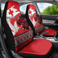 Tonga Heart Tribal Personalised Car Seat Cover Polynesian Patterns LT9 - Polynesian Pride