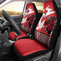 Tonga Heart Tribal Personalised Car Seat Cover Polynesian Patterns LT9 - Polynesian Pride
