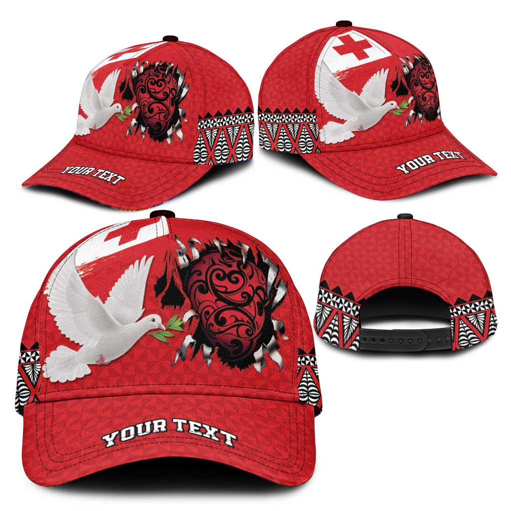Tonga Heart Tribal Personalised Classic Cap Polynesian Patterns LT9 - Polynesian Pride