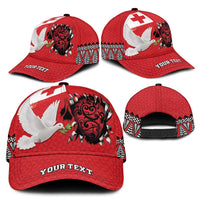 Tonga Heart Tribal Personalised Classic Cap Polynesian Patterns LT9 - Polynesian Pride
