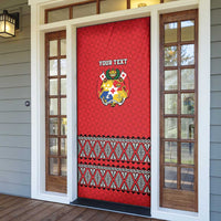 Tonga Heart Tribal Personalised Door Cover Polynesian Patterns LT9 - Polynesian Pride
