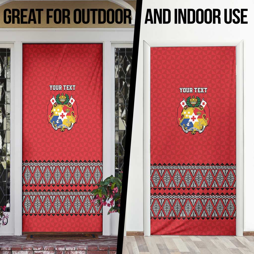 Tonga Heart Tribal Personalised Door Cover Polynesian Patterns LT9 - Polynesian Pride