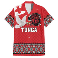 Tonga Heart Tribal Personalised Family Matching Off Shoulder Short Dress and Hawaiian Shirt Polynesian Patterns