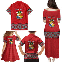 Tonga Heart Tribal Personalised Family Matching Puletasi and Hawaiian Shirt Polynesian Patterns LT9 - Polynesian Pride