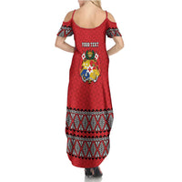 Tonga Heart Tribal Personalised Family Matching Summer Maxi Dress and Hawaiian Shirt Polynesian Patterns LT9 - Polynesian Pride