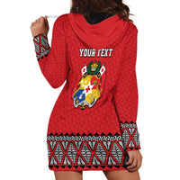 Tonga Heart Tribal Personalised Hoodie Dress Polynesian Patterns LT9 - Polynesian Pride