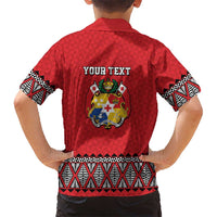 Tonga Heart Tribal Personalised Kid Hawaiian Shirt Polynesian Patterns LT9 - Polynesian Pride