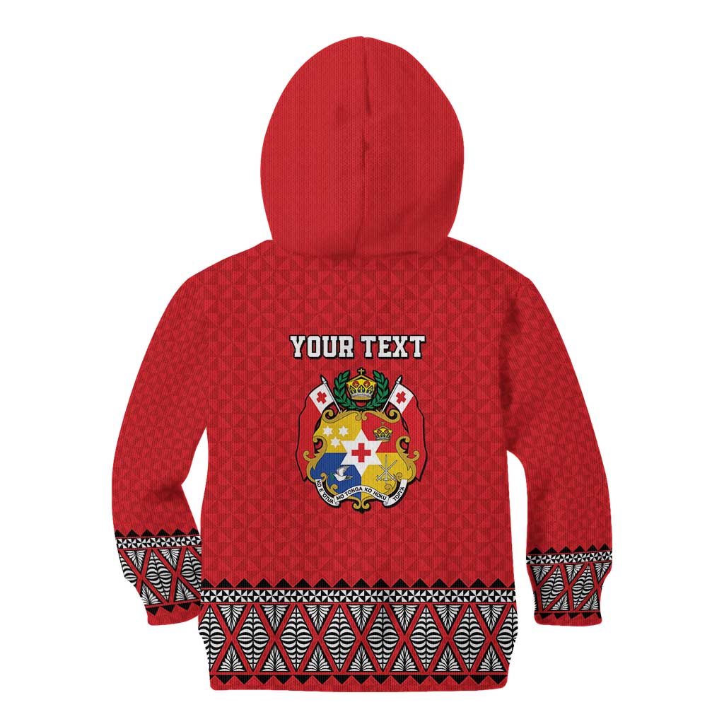 Tonga Heart Tribal Personalised Kid Hoodie Polynesian Patterns LT9 - Polynesian Pride