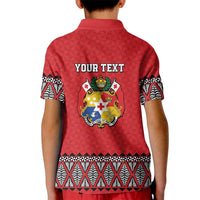 Tonga Heart Tribal Personalised Kid Polo Shirt Polynesian Patterns LT9 - Polynesian Pride