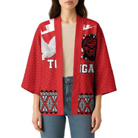 Tonga Heart Tribal Personalised Kimono Polynesian Patterns LT9 - Polynesian Pride