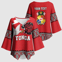 Tonga Heart Tribal Personalised Kimono Sleeve Blouse Polynesian Patterns LT9 - Polynesian Pride