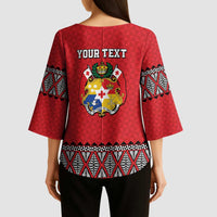 Tonga Heart Tribal Personalised Kimono Sleeve Blouse Polynesian Patterns LT9 - Polynesian Pride