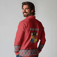 Tonga Heart Tribal Personalised Long Sleeve Polo Shirt Polynesian Patterns