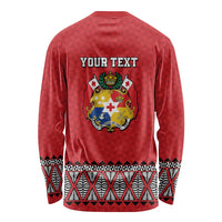 Tonga Heart Tribal Personalised Long Sleeve Shirt Polynesian Patterns LT9 - Polynesian Pride