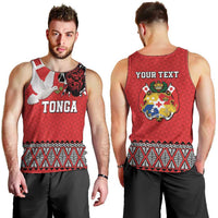 Tonga Heart Tribal Personalised Men Tank Top Polynesian Patterns LT9 - Polynesian Pride