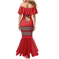 Tonga Heart Tribal Personalised Mermaid Dress Polynesian Patterns LT9 - Polynesian Pride