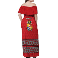 Tonga Heart Tribal Personalised Off Shoulder Maxi Dress Polynesian Patterns LT9 - Polynesian Pride
