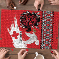 Tonga Heart Tribal Personalised Puzzle Polynesian Patterns LT9 - Polynesian Pride