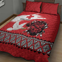 Tonga Heart Tribal Personalised Quilt Bed Set Polynesian Patterns LT9 - Polynesian Pride