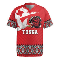 Tonga Heart Tribal Personalised Rugby Jersey Polynesian Patterns LT9 Red - Polynesian Pride