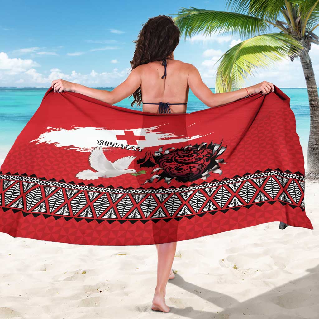 Tonga Heart Tribal Personalised Sarong Polynesian Patterns LT9 - Polynesian Pride