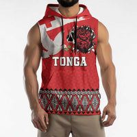 Tonga Heart Tribal Personalised Sleeveless Hoodie Polynesian Patterns LT9 - Polynesian Pride