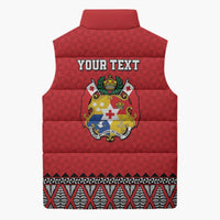 Tonga Heart Tribal Personalised Sleeveless Puffer Jacket Polynesian Patterns LT9 - Polynesian Pride