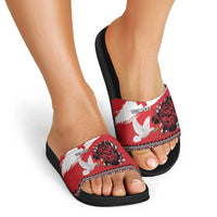 Tonga Heart Tribal Personalised Slide Sandals Polynesian Patterns LT9 - Polynesian Pride