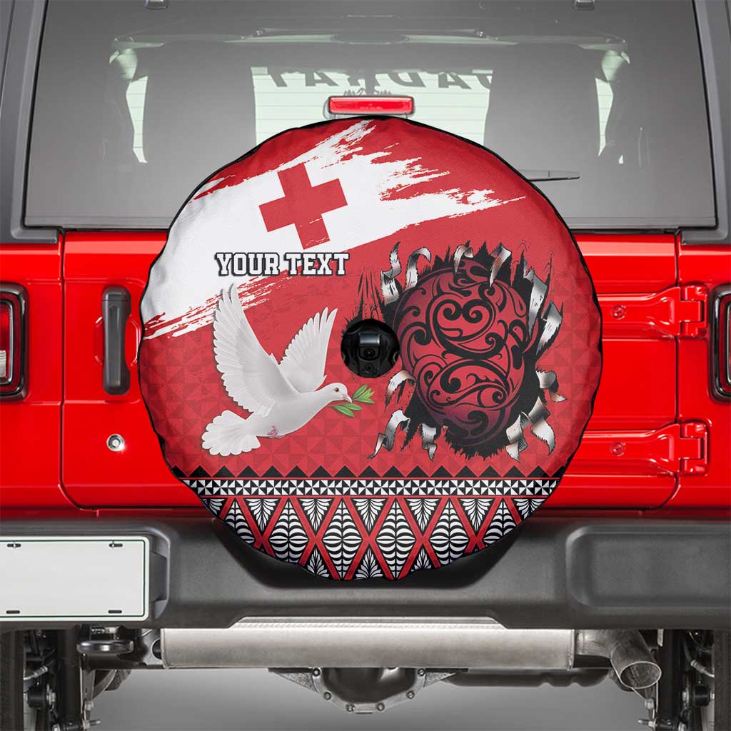 Tonga Heart Tribal Personalised Spare Tire Cover Polynesian Patterns LT9 - Polynesian Pride