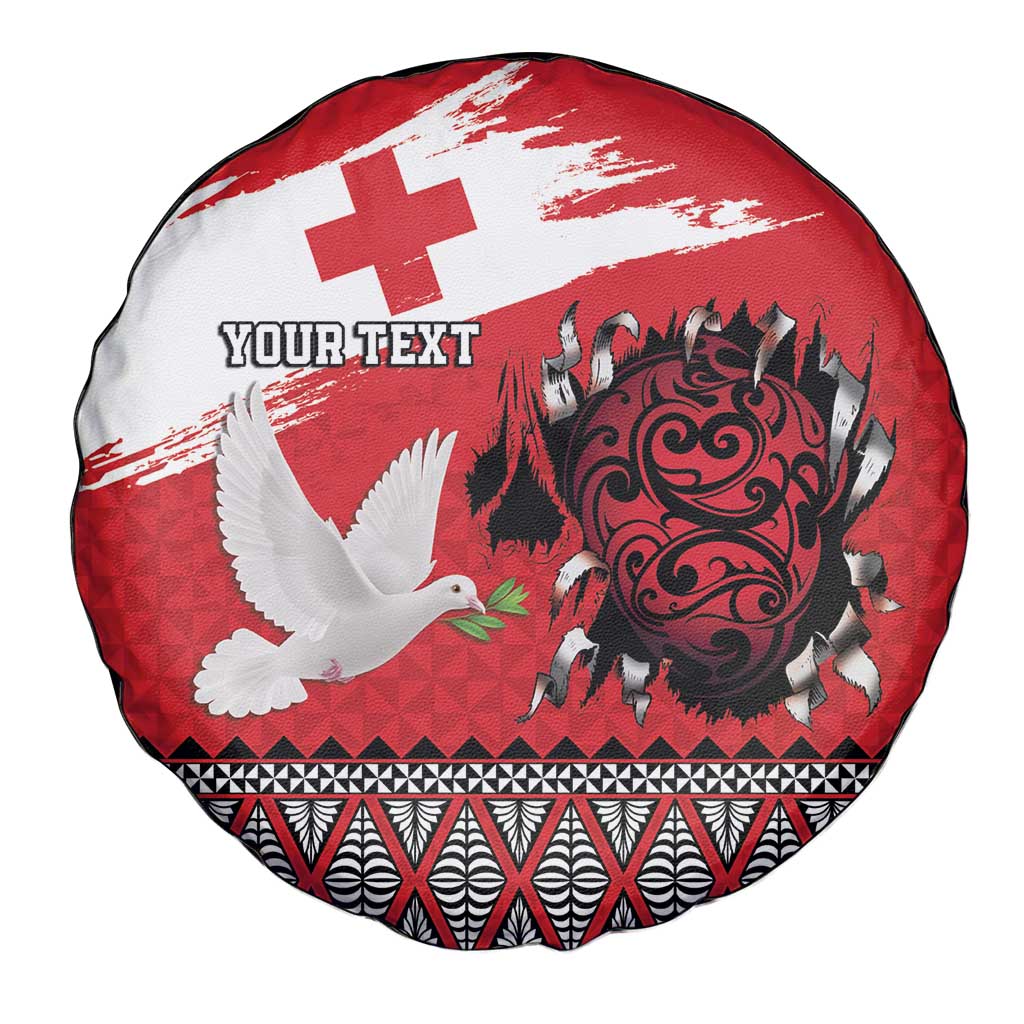 Tonga Heart Tribal Personalised Spare Tire Cover Polynesian Patterns LT9 - Polynesian Pride