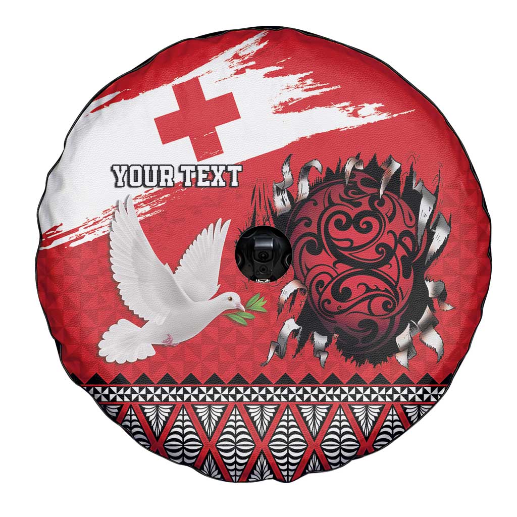 Tonga Heart Tribal Personalised Spare Tire Cover Polynesian Patterns LT9 - Polynesian Pride