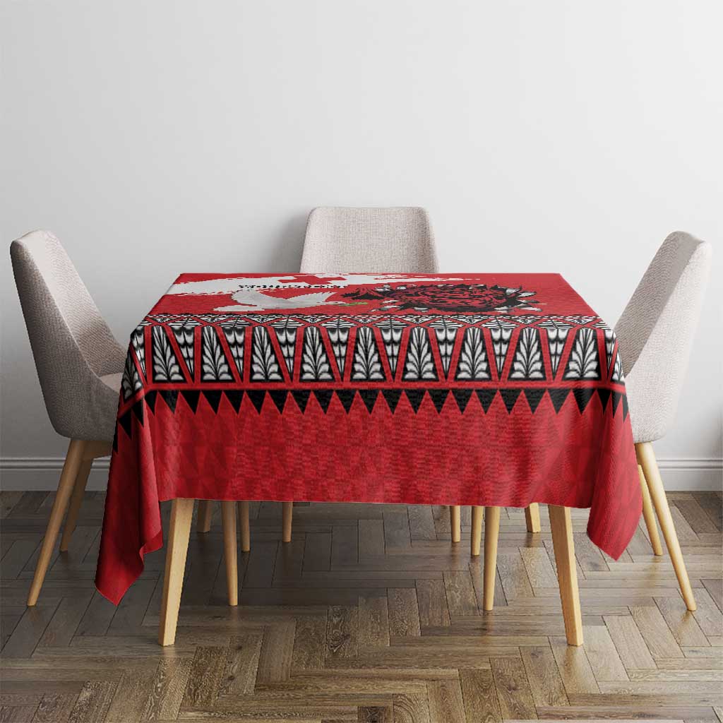 Tonga Heart Tribal Personalised Tablecloth Polynesian Patterns LT9 - Polynesian Pride