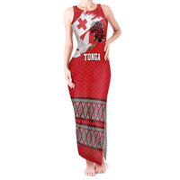 Tonga Heart Tribal Personalised Tank Maxi Dress Polynesian Patterns LT9 Women Red - Polynesian Pride