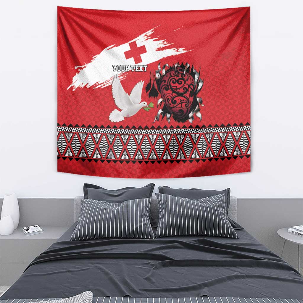Tonga Heart Tribal Personalised Tapestry Polynesian Patterns LT9 - Polynesian Pride
