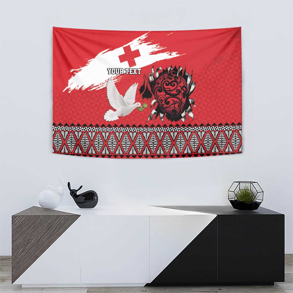 Tonga Heart Tribal Personalised Tapestry Polynesian Patterns LT9 - Polynesian Pride