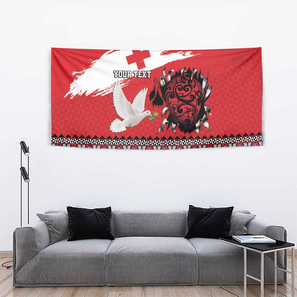 Tonga Heart Tribal Personalised Tapestry Polynesian Patterns LT9 - Polynesian Pride